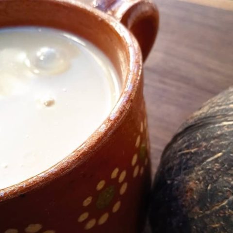 como hacer atole de coco receta casera