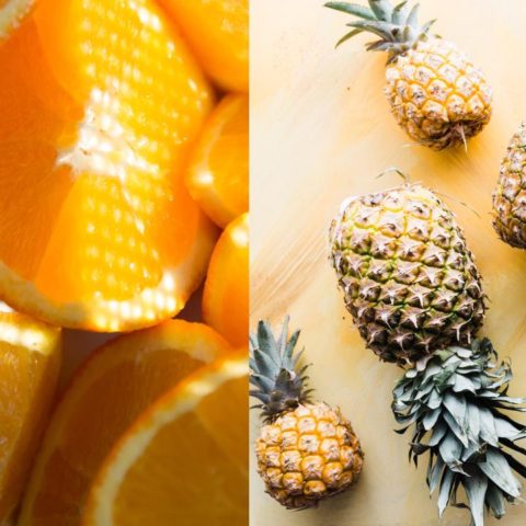 Beneficios de tomar jugo de piña y naranja