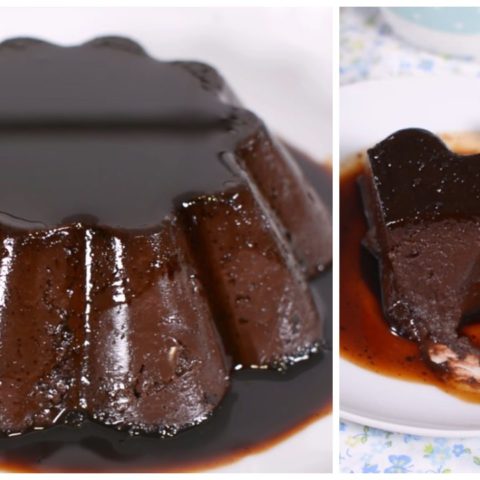 receta de flan de chocolate sin horno como hacer