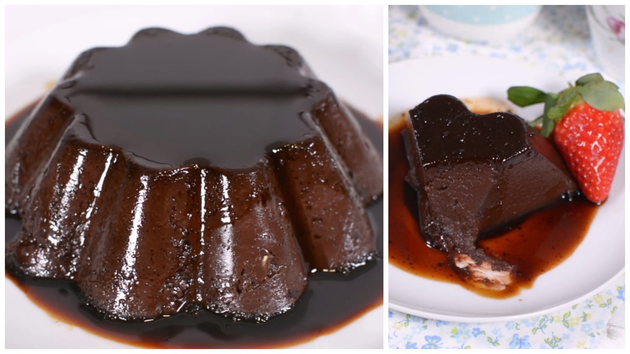 receta de flan de chocolate sin horno como hacer