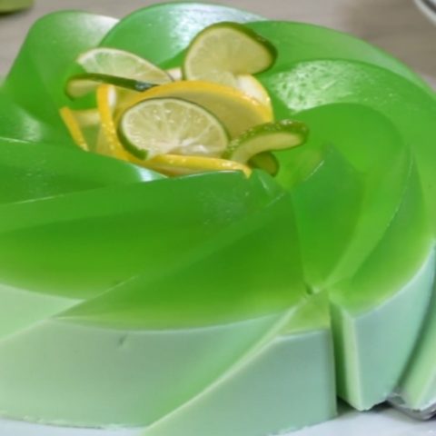 como hacer gelatina de refresco de limon con crema queso philadelphia