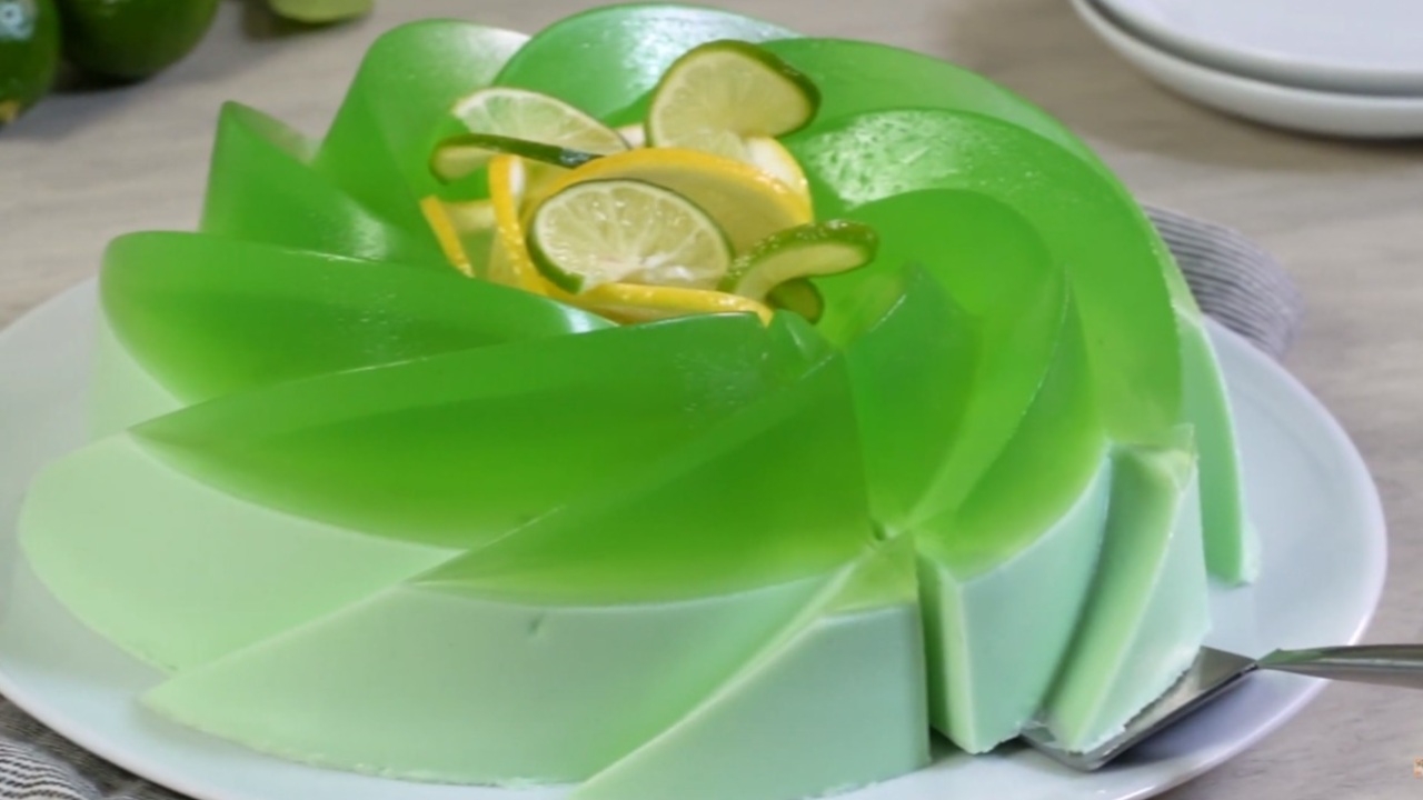 como hacer gelatina de refresco de limon con crema queso philadelphia
