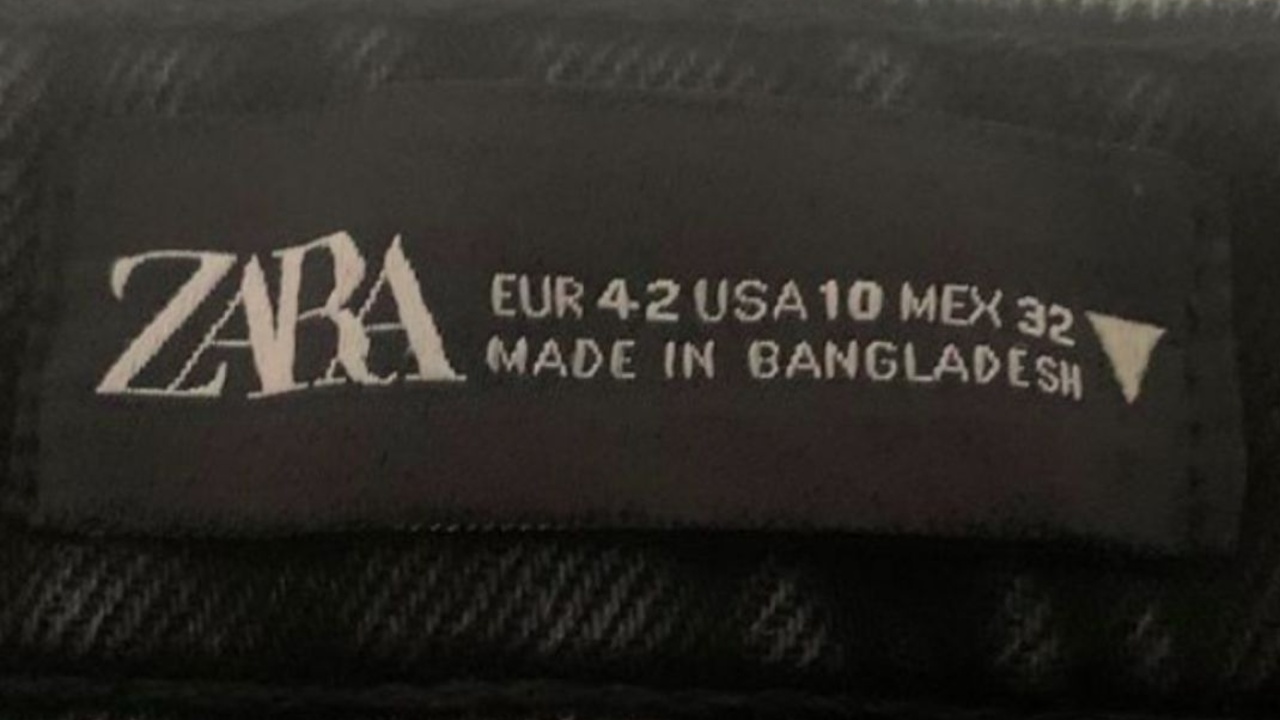 significado etiquetado ropa de zara