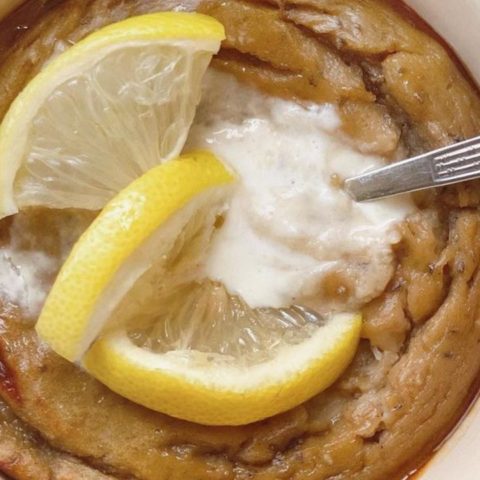 como preparar mug cake de limón