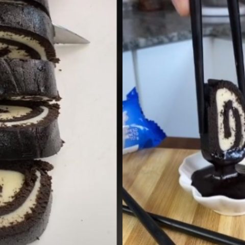 sushi de galleta de chocolate receta viral tiktok