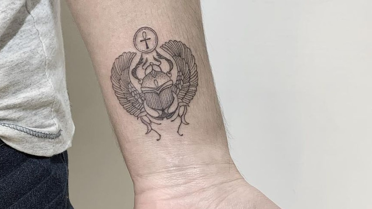 tatuajes para atraer la buena suerte escarabeo