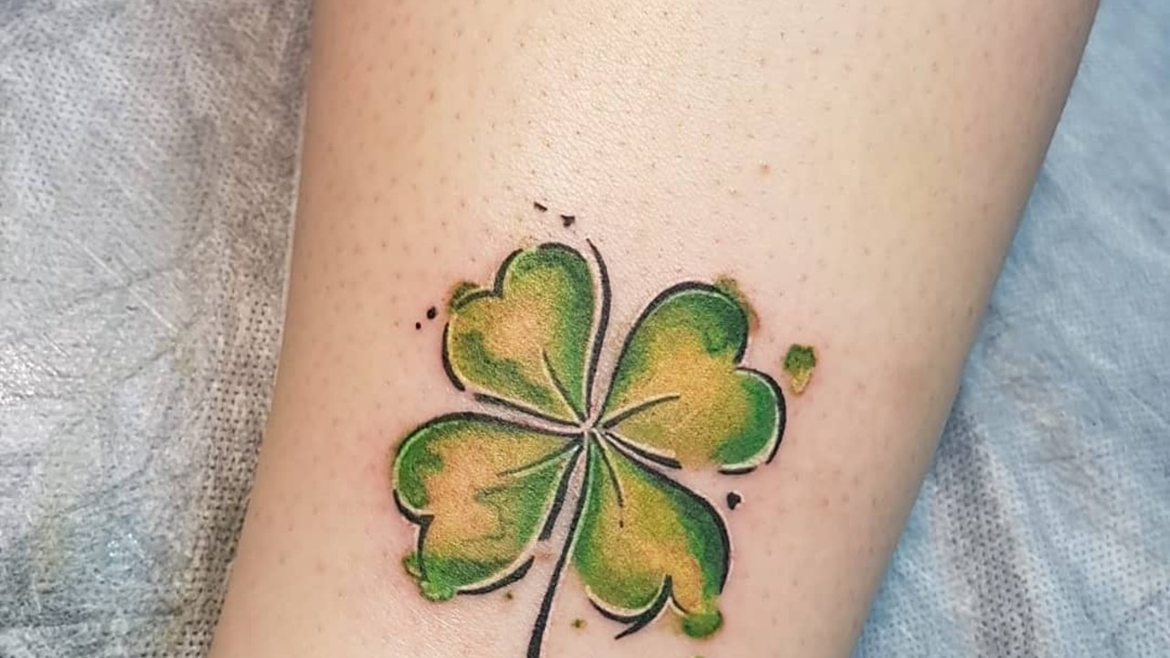 tatuajes para atraer la buena suerte trebol