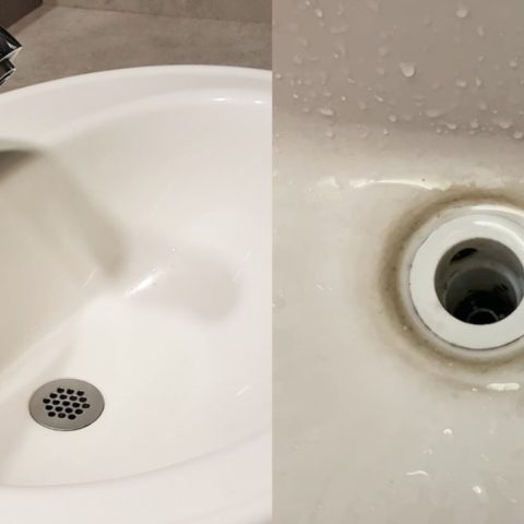 Como quitar manchas oscuras de lavabo