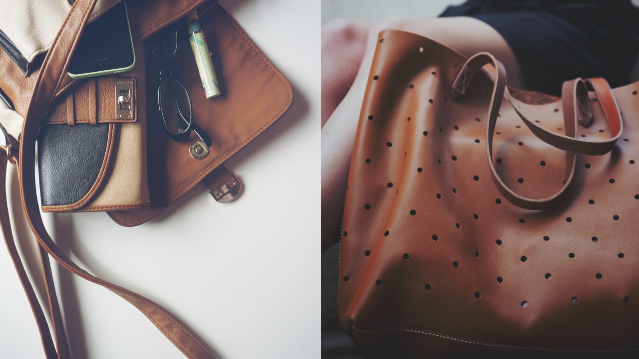 Repara la piel sintética de bolsas