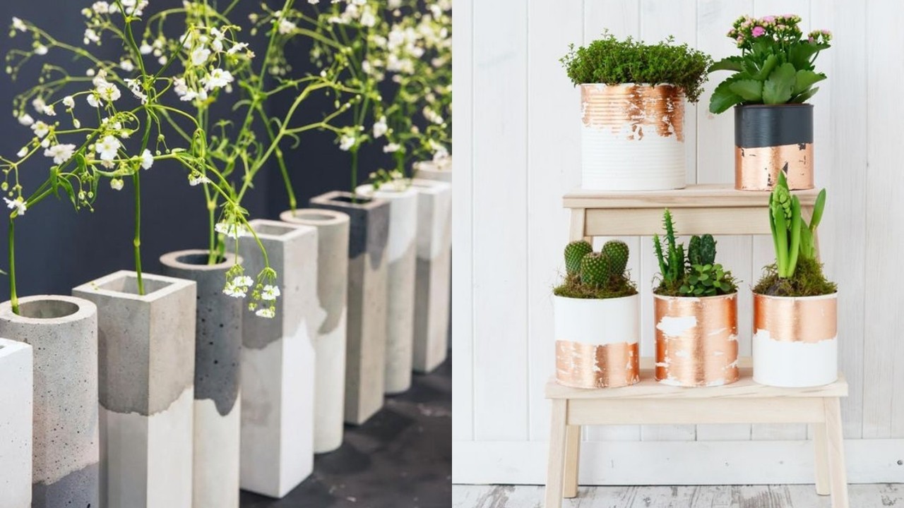 como hacer macetas con objetos reciclados