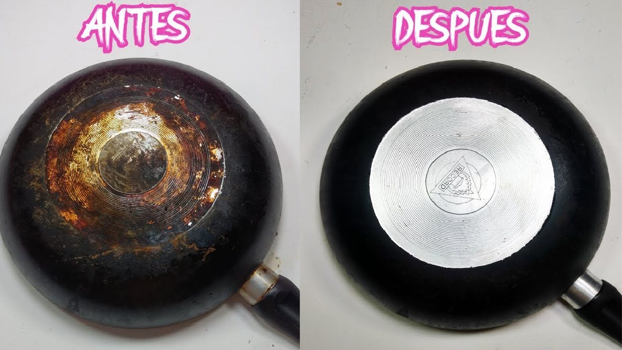 refresco de cola para limpiar lo quemado de utensilios como hacer