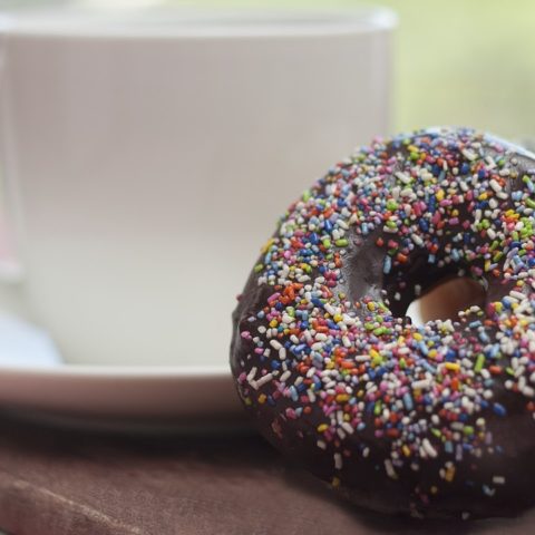 Calorías de dona de chocolate