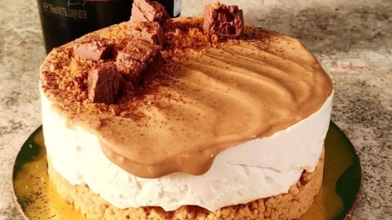 Receta de mini pasteles de queso y crema irlandesa facil