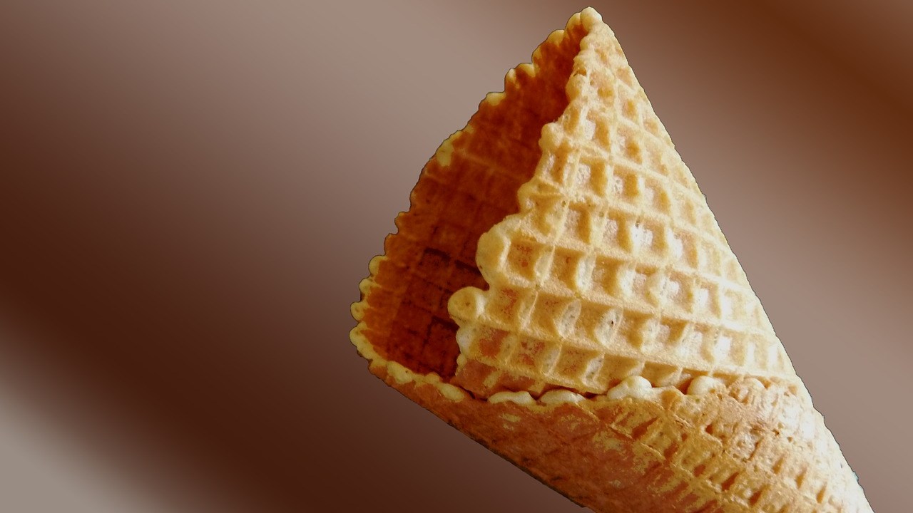 receta de conos para helado barquillos de vainilla