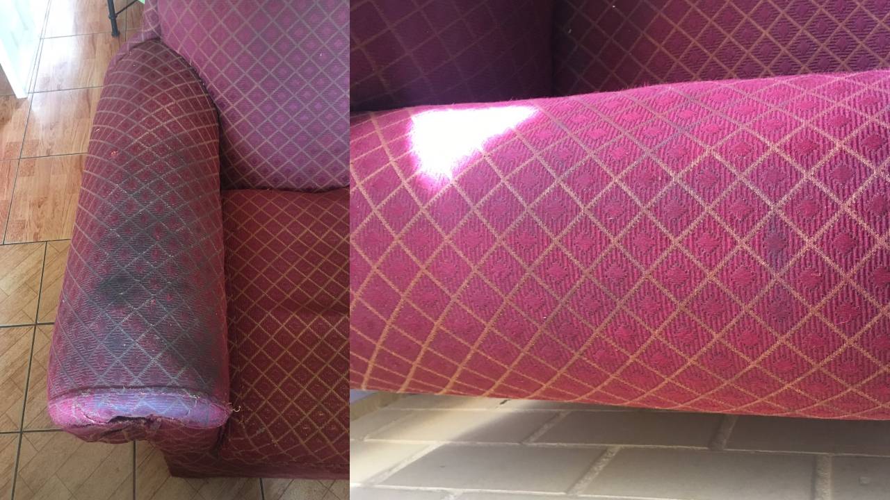 Truco con limon y alcohol para desmanchar tapicería