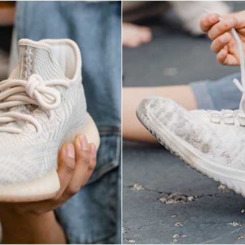 Cómo blanquear tenis blancos