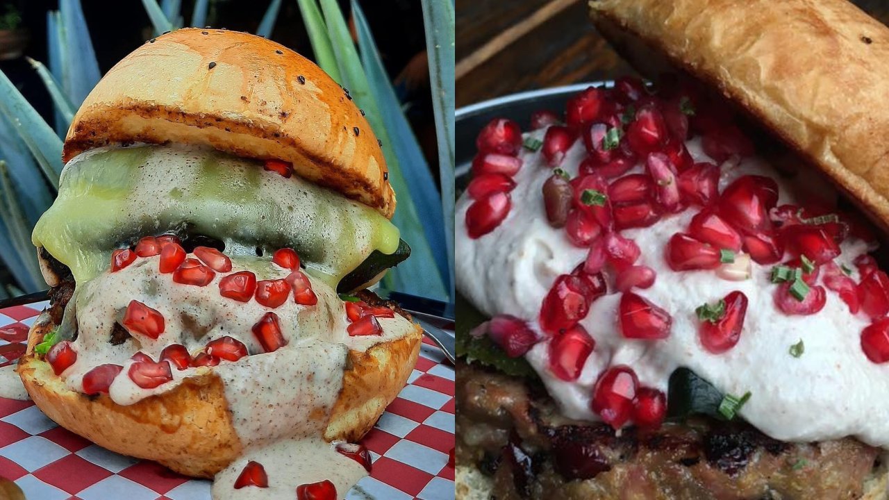 Crean la hamburguesa de chile en nogada, dónde conseguirla