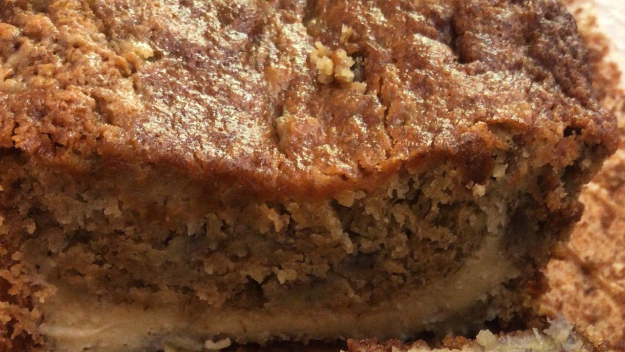 Receta de panqué de plátano relleno