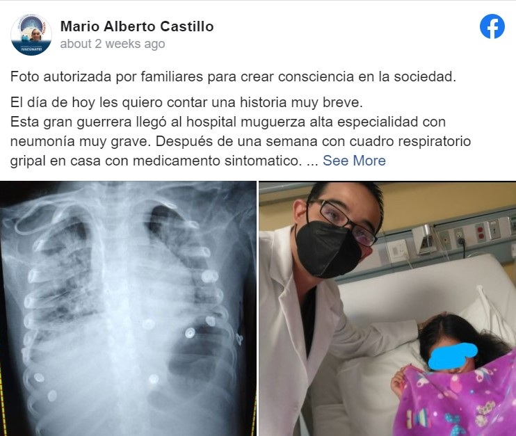 medico con una paciente de coronavirus