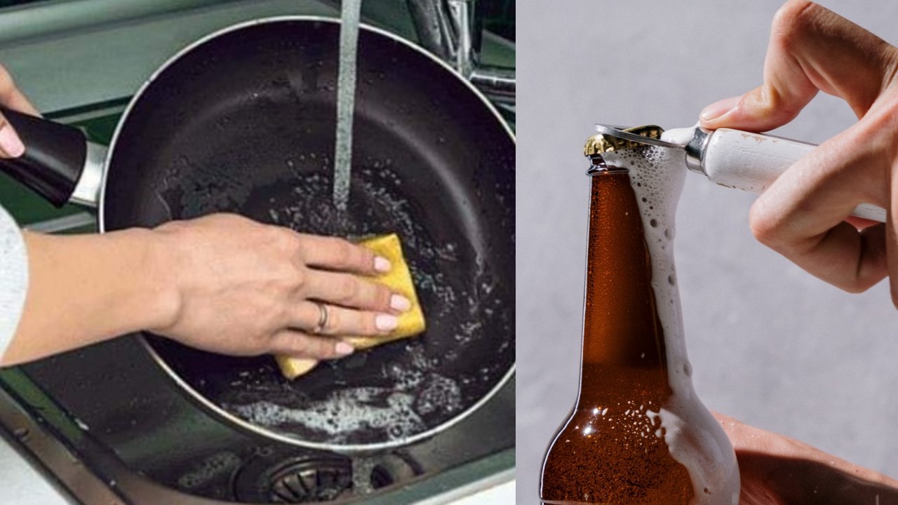 truco con cerveza para lavar trastes