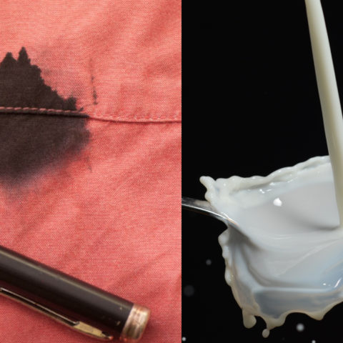 limpiar-tinta-con-leche