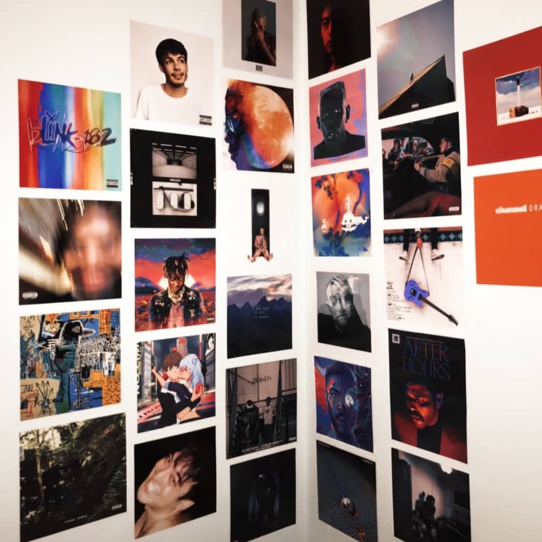 idea collage de pared música