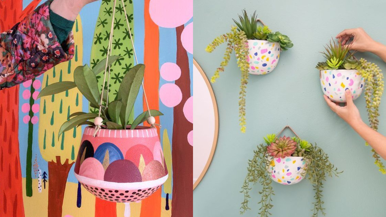 Dale vida a las jardineras de tus plantas de interior con pintura