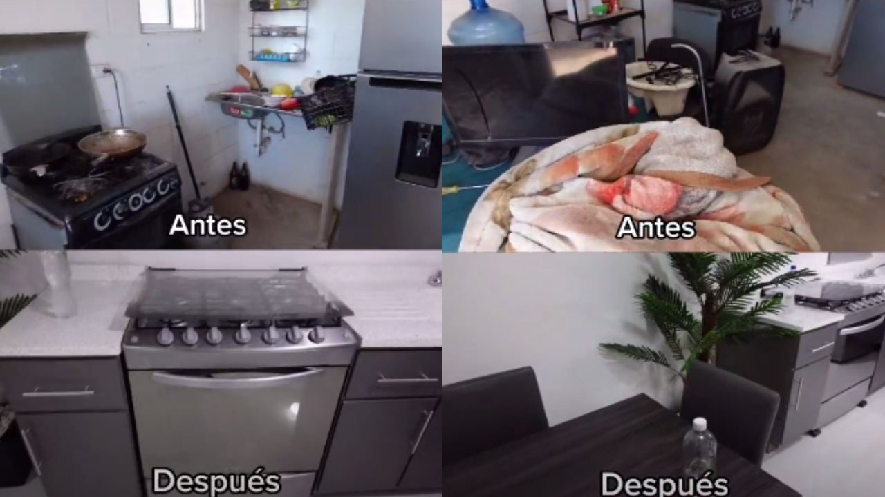 La remodelación de un youtuber con 14 mil pesos de una casa de Infonavit