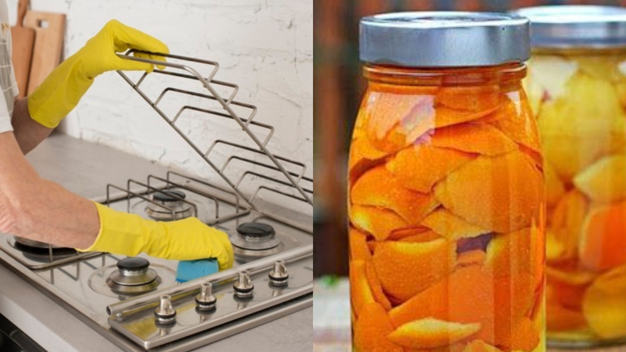 Limpiador de cáscaras de mandarina casero