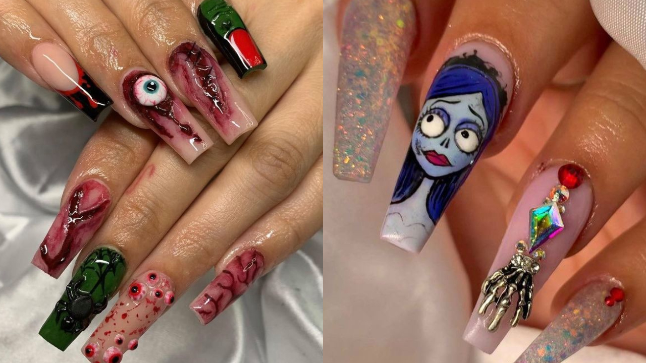 Uñas monstruosas para Halloween