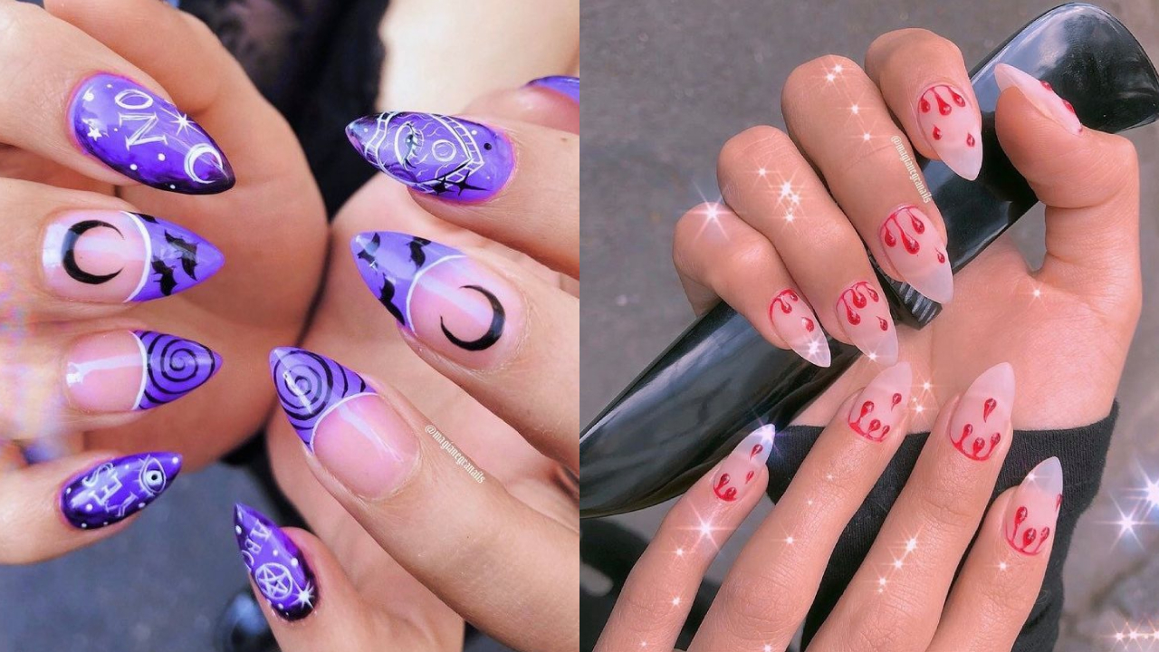 Diseños mágicos de uñas para Halloween