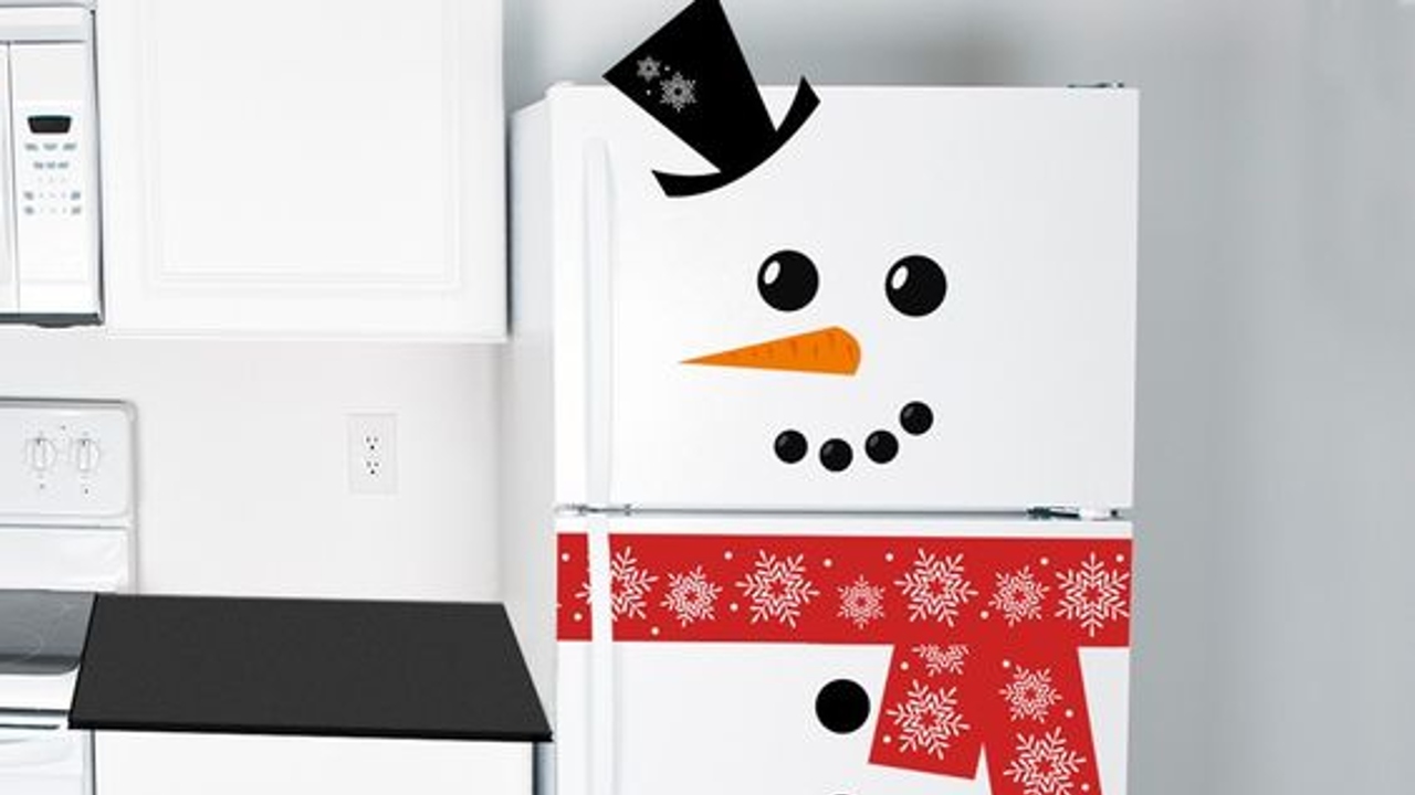 como decorar refrigerador en navidad