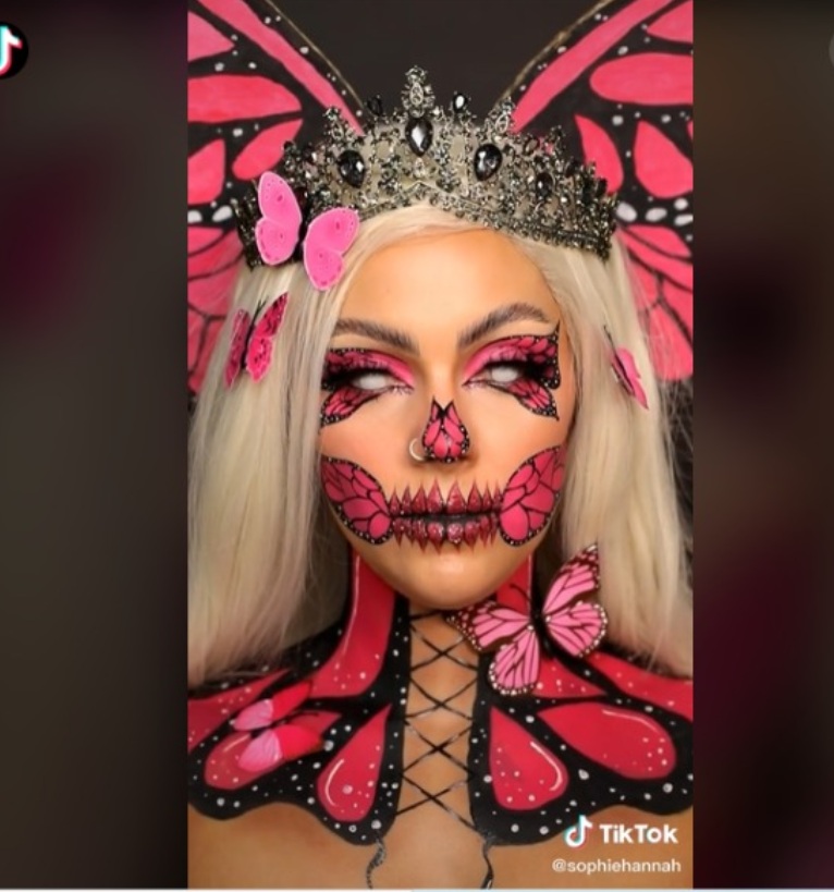 ideas de maquillaje para halloween hada viral tiktok