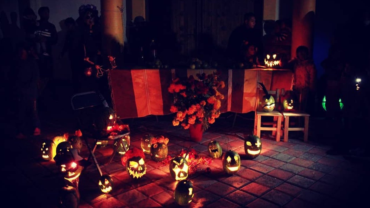calabazas talladas para día de muertos