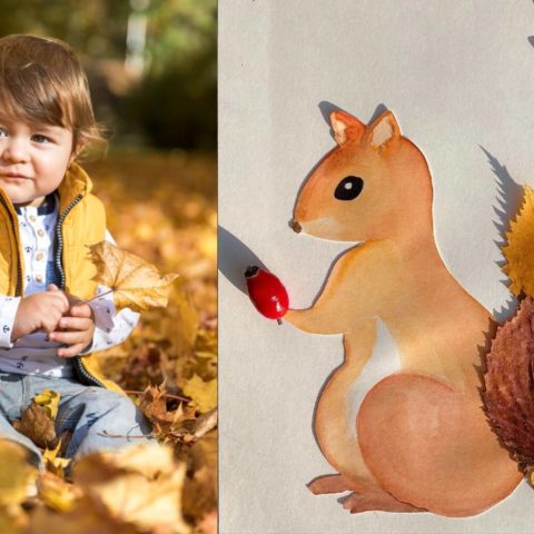 Manualidades con las hojas secas de otoño