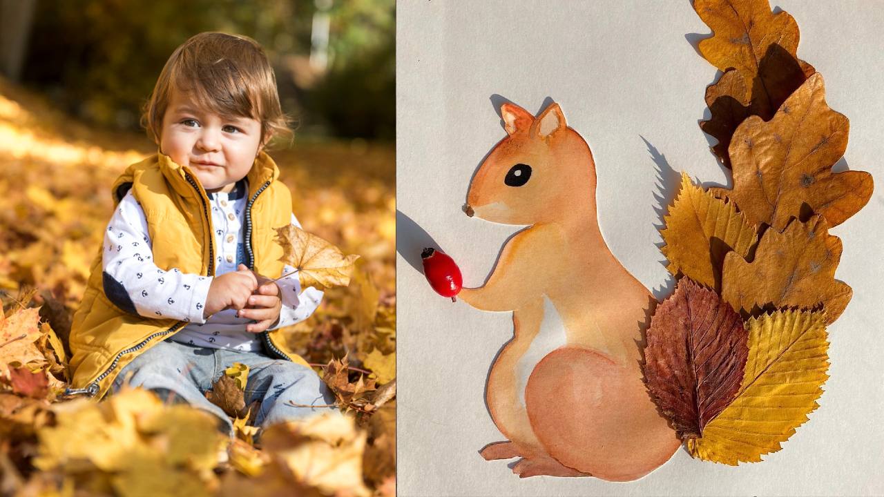 Manualidades con las hojas secas de otoño