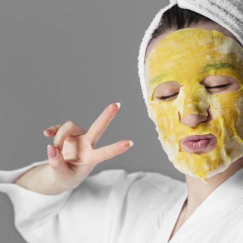 Mascarillas con mandarina