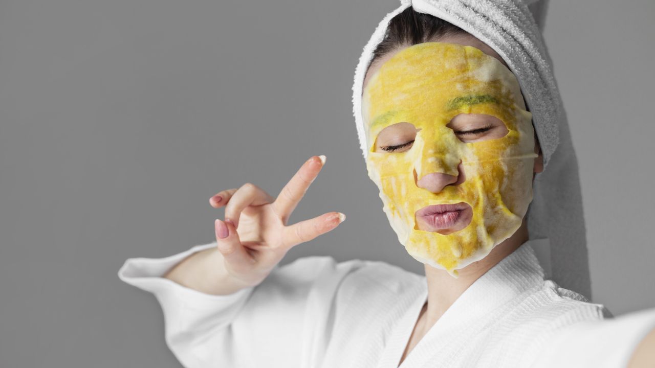 Mascarillas con mandarina