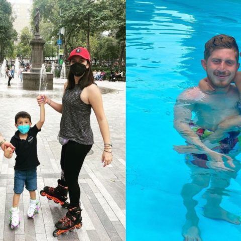 octavio Ocaña enseñaba a andar en patines a hijo de su novia antes de morir