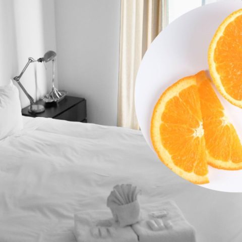 aromatizante casero para sabanas y cobijas con olor a menta naranja