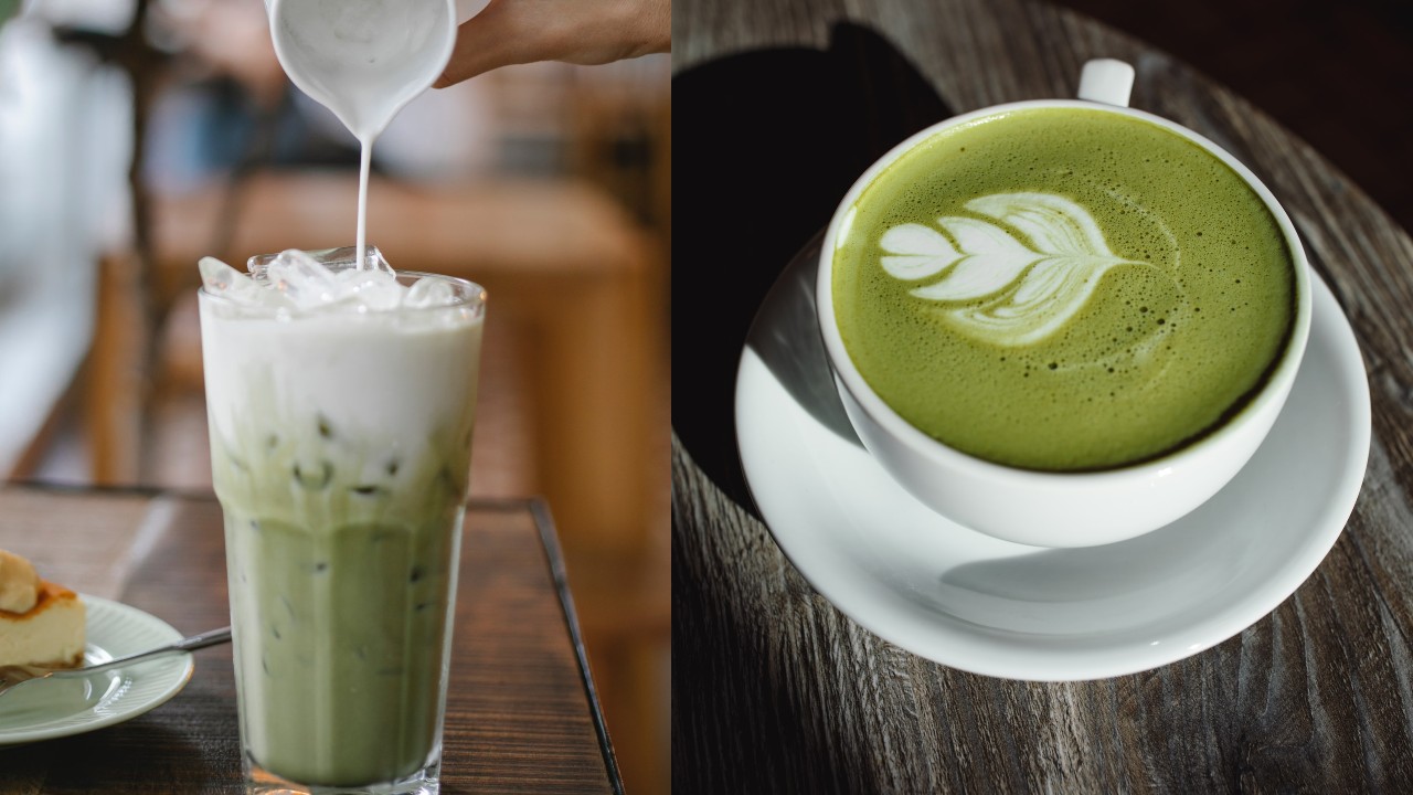 como hacer matcha latte con menta