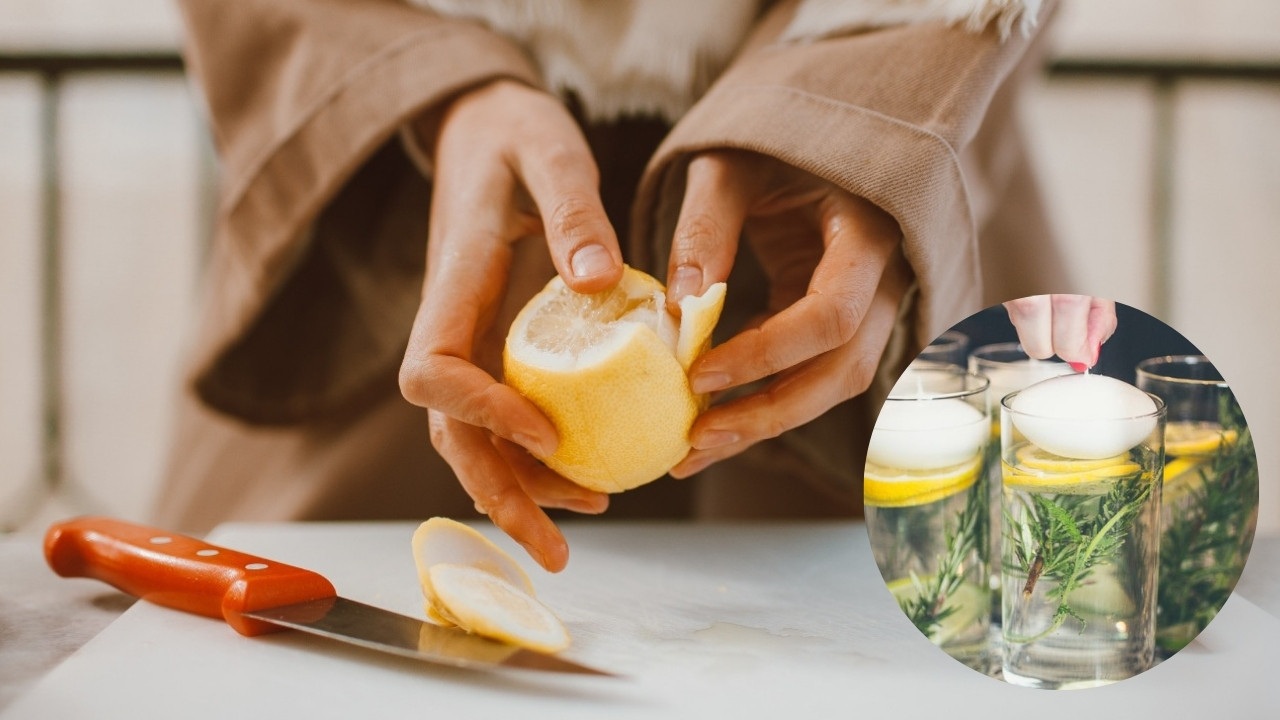 como hacer velas aromaticas con cascaras de limon