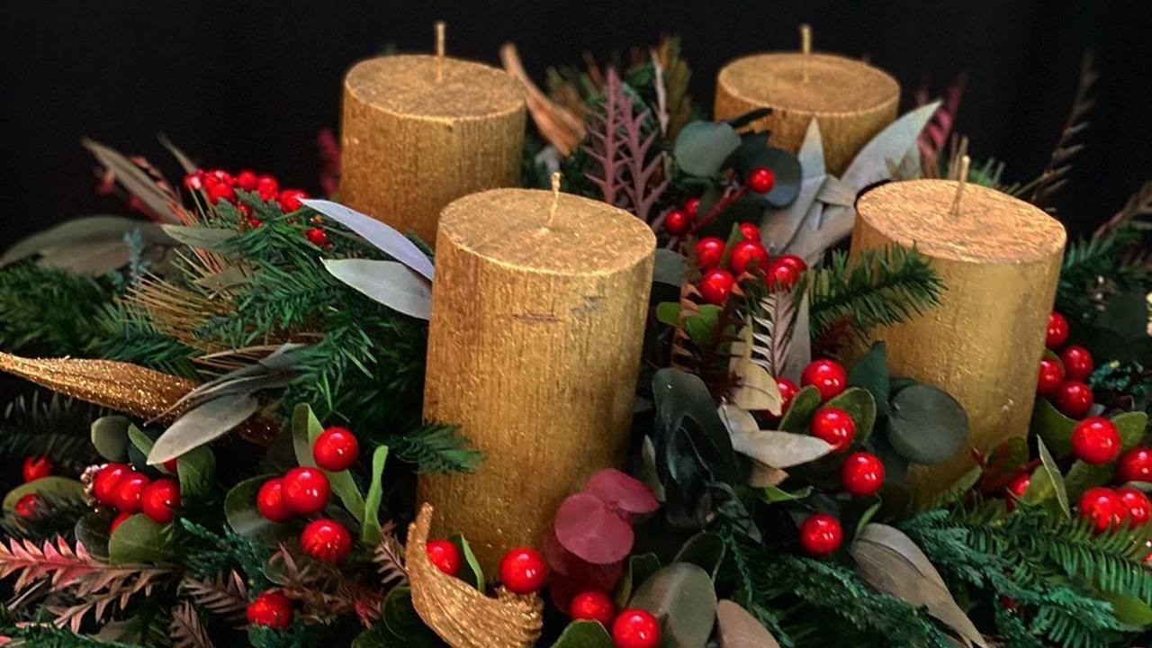 Cuando se bendice la corona de adviento