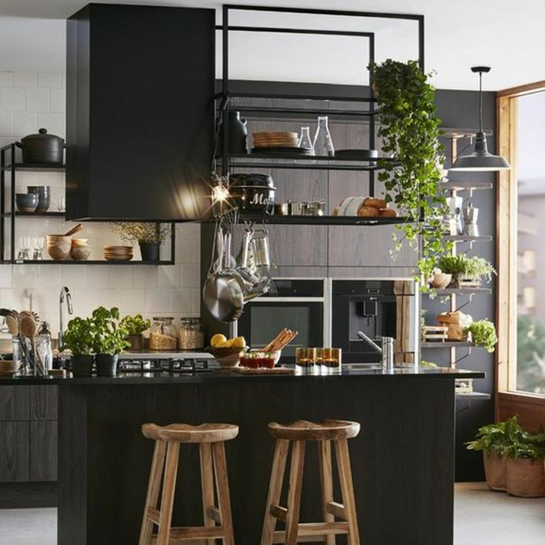 cocinas integrales negras