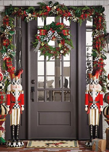 ideas de como decorar tu puerta para navidad