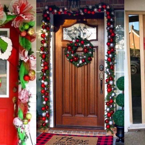 Ideas para decorar de Navidad tu puerta