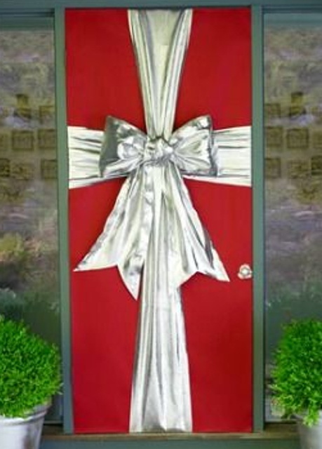 como decorar tu puerta de navidad