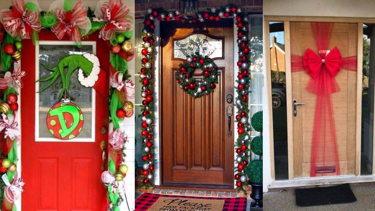 Ideas para decorar de Navidad tu puerta