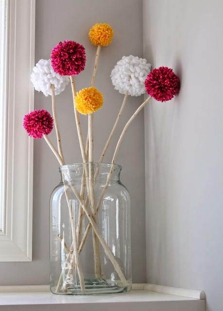 jarrones hechos con frascos