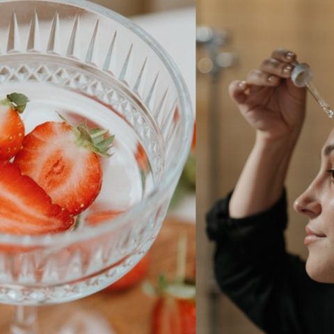 Mascarilla de fresas para producir colageno